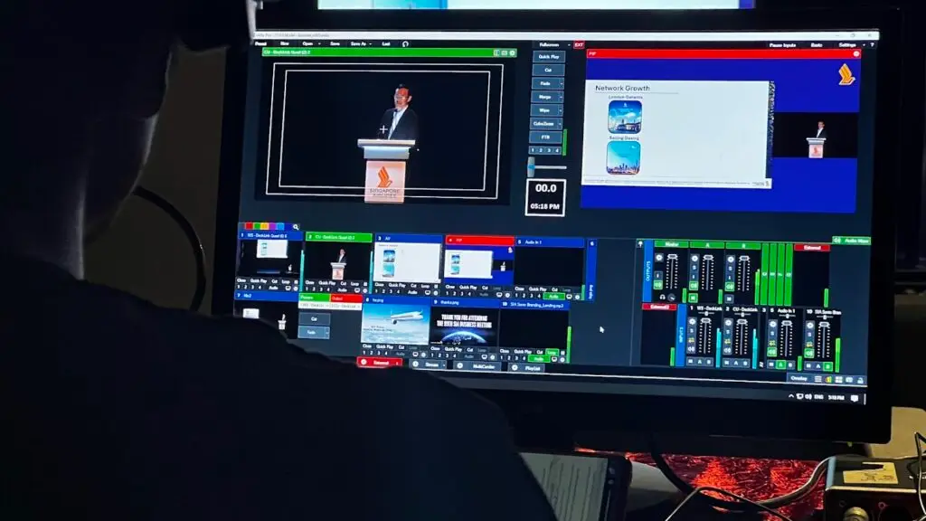 Professional Live streaming and Event production Singapore. Live Multi camera production.